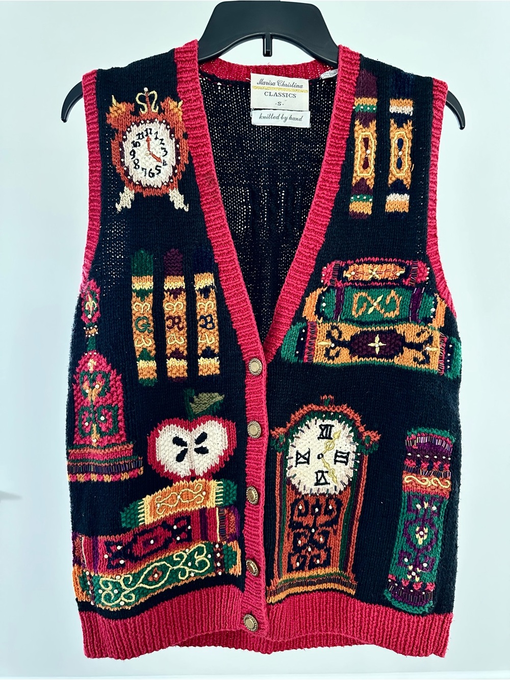 Vintage Marisa Christina Hand Knit Sweater, School/ LibraryTheme